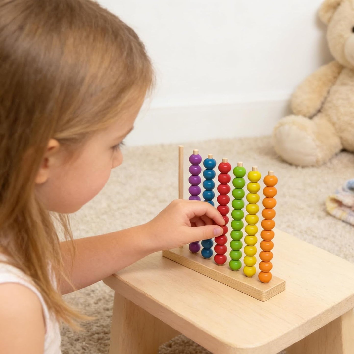 Color Matching Stacking Puzzle Game,Fast Pattern Challenge Ring Stack Puzzle for 2 Players,Competitive Tabletop Brain Teaser for Family Game Night,Stack Solve Set（B）