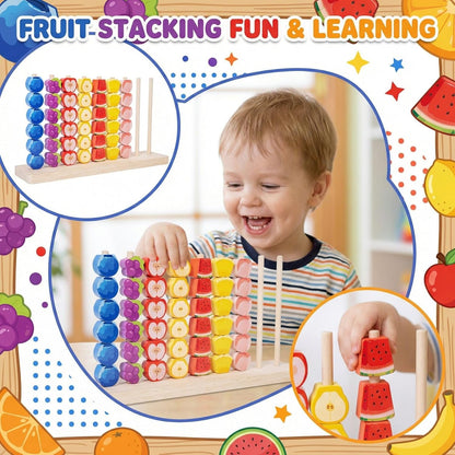 Color Matching Stacking Puzzle Game,Fast Pattern Challenge Ring Stack Puzzle for 2 Players,Competitive Tabletop Brain Teaser for Family Game Night,Stack Solve Set（B）