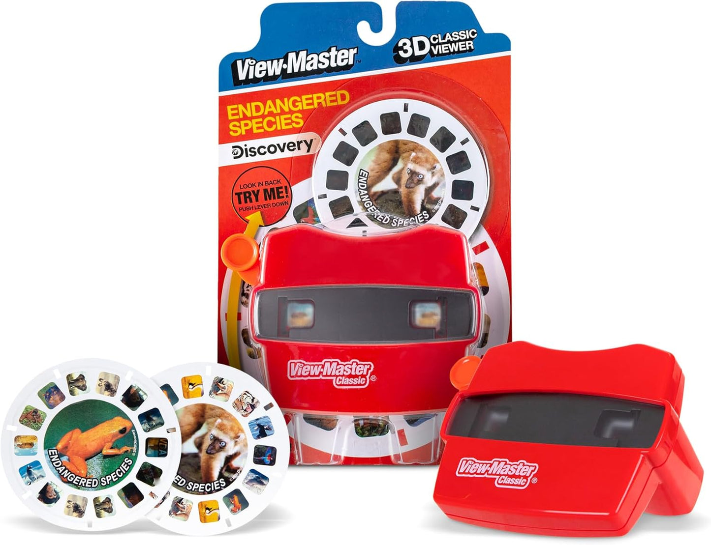 Classic Metallic Viewfinder with 2 Reels - Retro STEM Learning Toy for Kids & Adults, Nature Education for Ages 3+