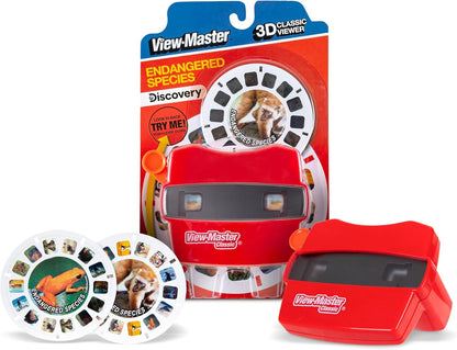 Classic Metallic Viewfinder with 2 Reels - Retro STEM Learning Toy for Kids & Adults, Nature Education for Ages 3+