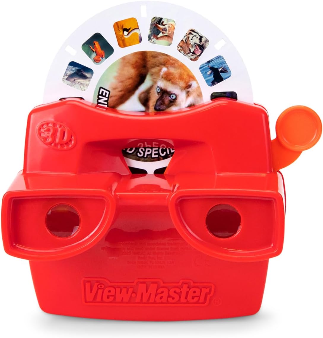 Classic Metallic Viewfinder with 2 Reels - Retro STEM Learning Toy for Kids & Adults, Nature Education for Ages 3+