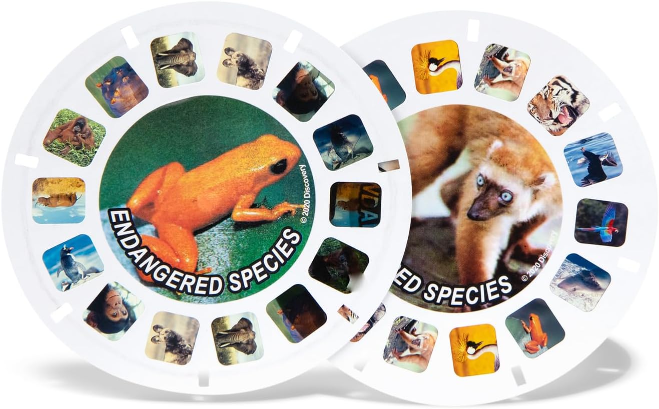 Classic Metallic Viewfinder with 2 Reels - Retro STEM Learning Toy for Kids & Adults, Nature Education for Ages 3+