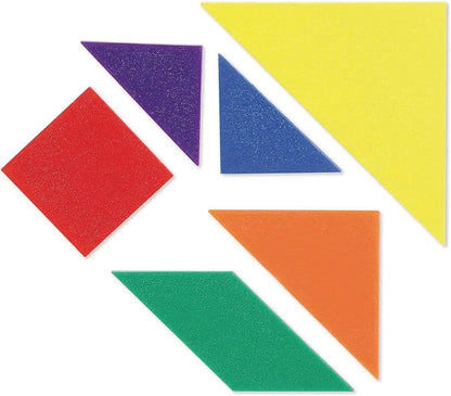 Classpack Tangrams, Set of 30 (210 pcs), 6 assorted Colors