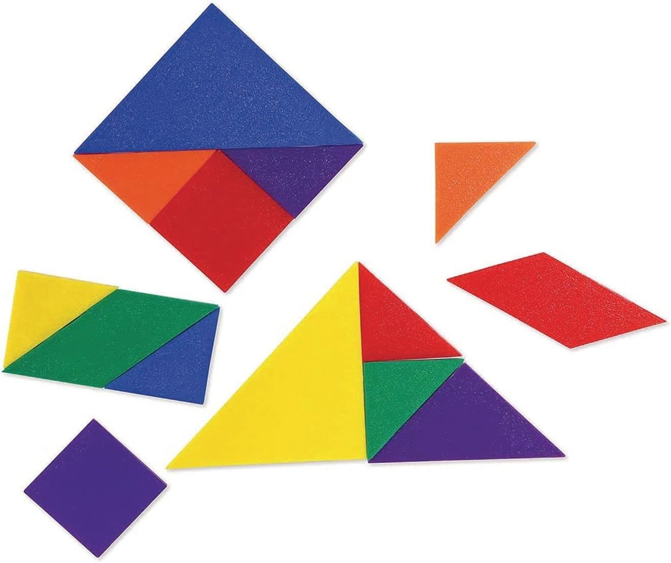 Classpack Tangrams, Set of 30 (210 pcs), 6 assorted Colors