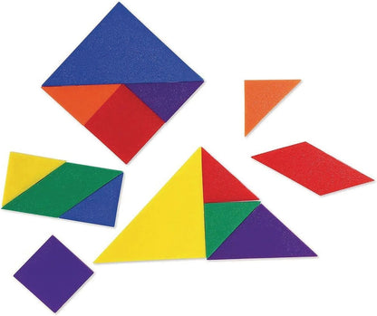 Classpack Tangrams, Set of 30 (210 pcs), 6 assorted Colors