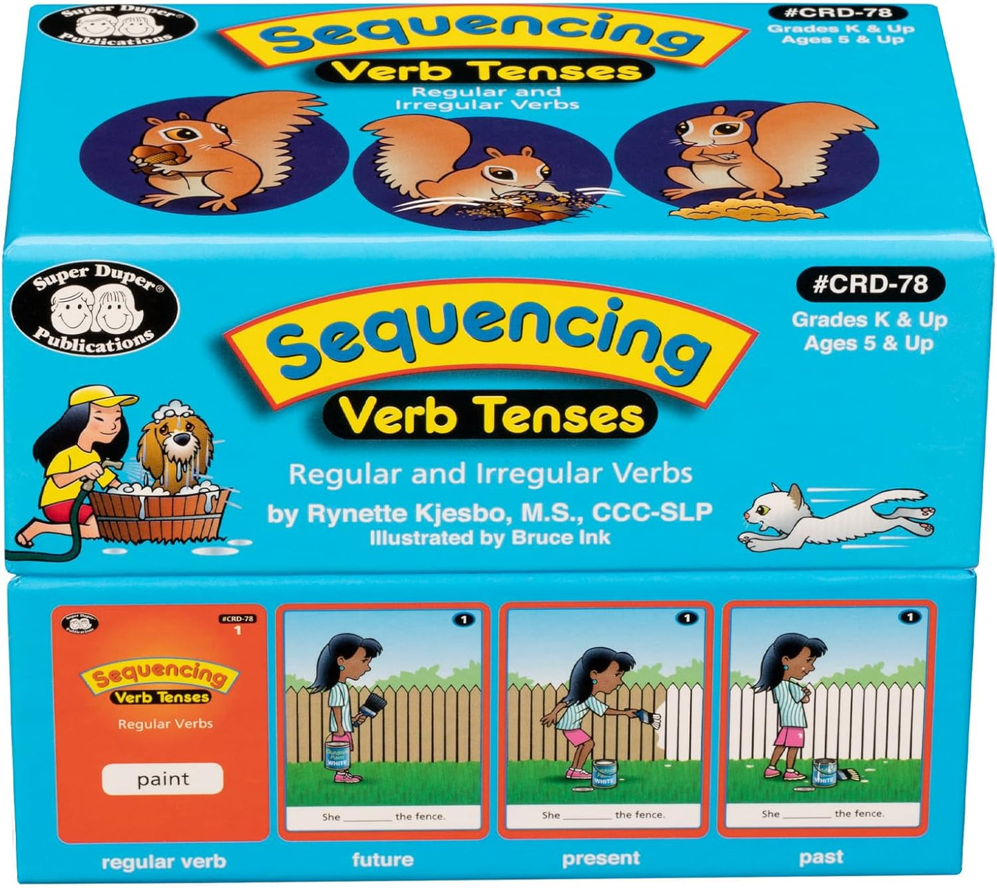 Sequencing Regular and Irregular Verb Tenses Fun Deck | Early Reader and Grammar Flash Cards | Educational Learning Materials for Children
