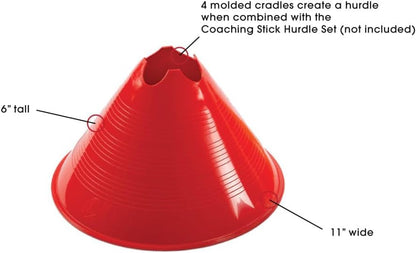 Jumbo Disc Cones, Pack of 12