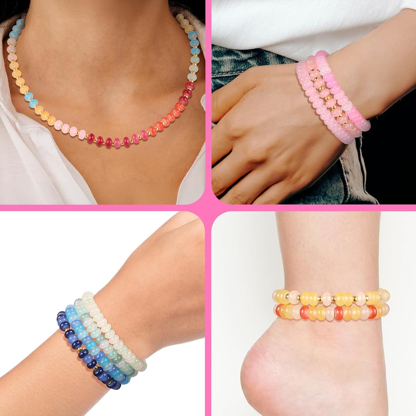 Pop Beads and 720pcs Rondelle Beads