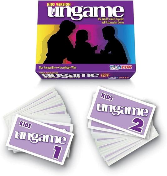 Pocket UNGAME - Kids - Non-Competitive Card Game for Kids to Discuss, Share Values & self Express - Know What Your Kids are Thinking - Age 5+