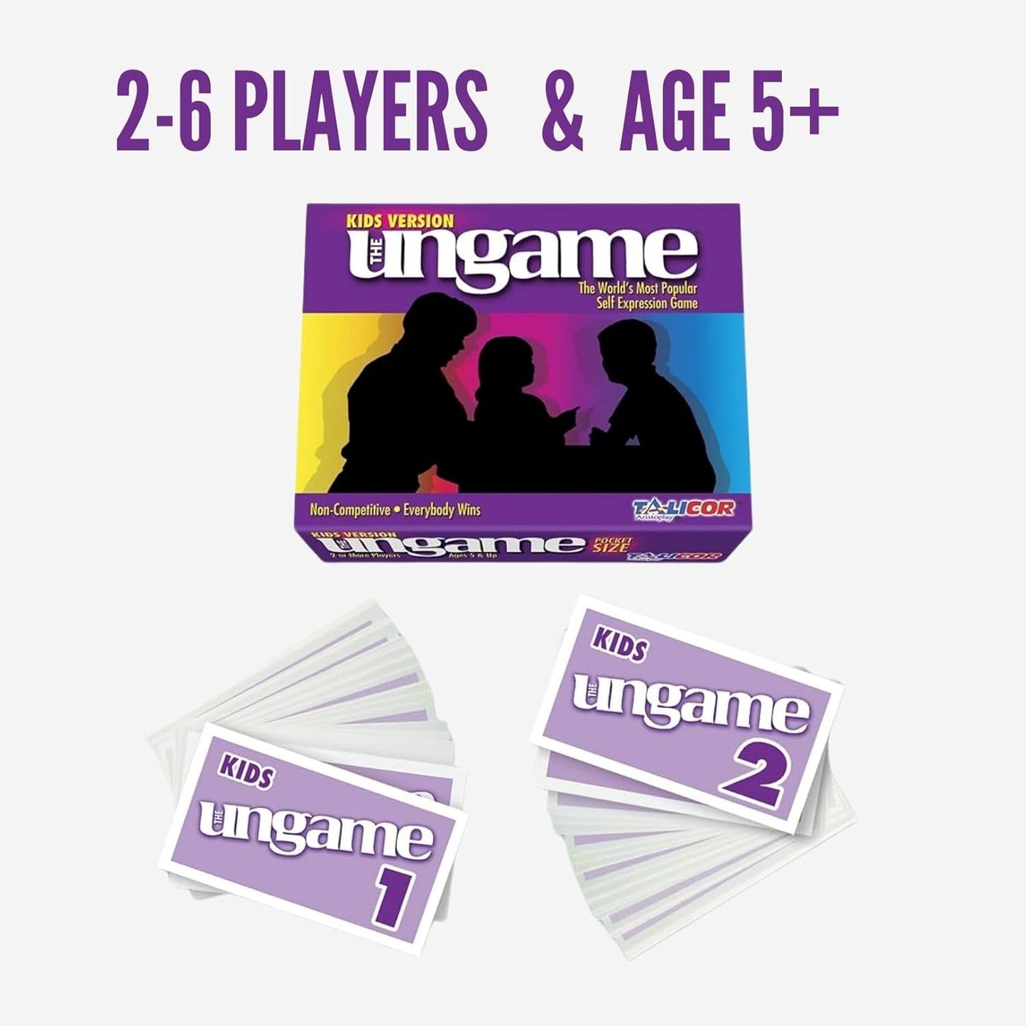 Pocket UNGAME - Kids - Non-Competitive Card Game for Kids to Discuss, Share Values & self Express - Know What Your Kids are Thinking - Age 5+