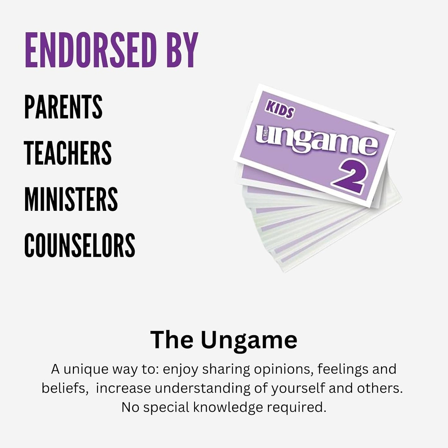 Pocket UNGAME - Kids - Non-Competitive Card Game for Kids to Discuss, Share Values & self Express - Know What Your Kids are Thinking - Age 5+