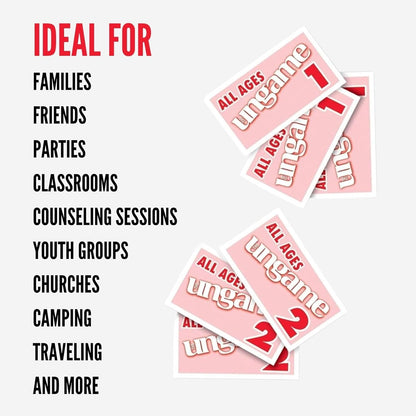Pocket UNGAME - Kids - Non-Competitive Card Game for Kids to Discuss, Share Values & self Express - Know What Your Kids are Thinking - Age 5+