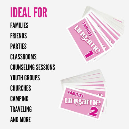 Pocket UNGAME - Kids - Non-Competitive Card Game for Kids to Discuss, Share Values & self Express - Know What Your Kids are Thinking - Age 5+