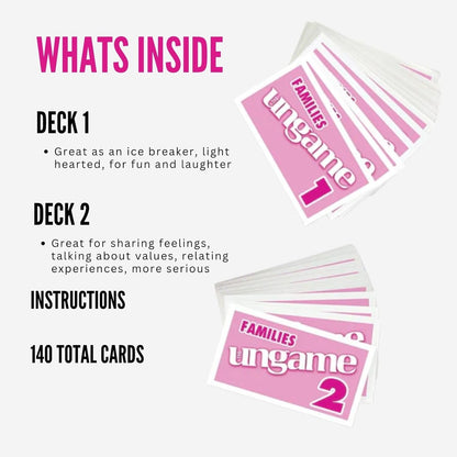 Pocket UNGAME - Kids - Non-Competitive Card Game for Kids to Discuss, Share Values & self Express - Know What Your Kids are Thinking - Age 5+