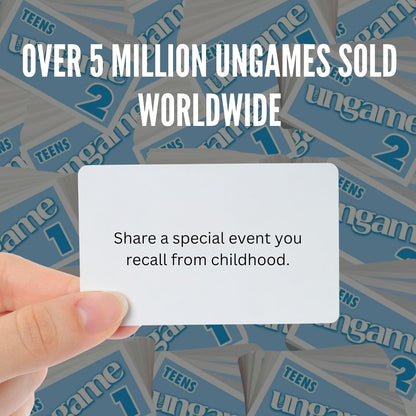 Pocket UNGAME - Kids - Non-Competitive Card Game for Kids to Discuss, Share Values & self Express - Know What Your Kids are Thinking - Age 5+