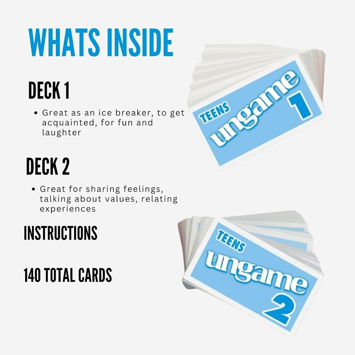 Pocket UNGAME - Kids - Non-Competitive Card Game for Kids to Discuss, Share Values & self Express - Know What Your Kids are Thinking - Age 5+