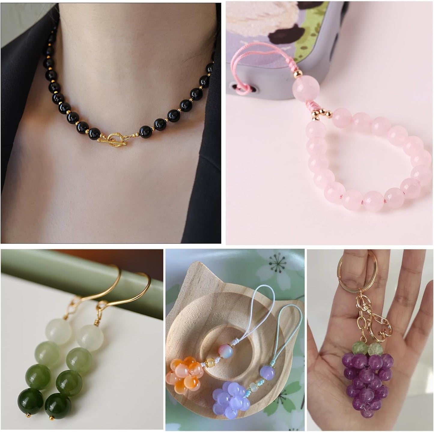 Pop Beads and 8mm Glass Beads for Bracelets