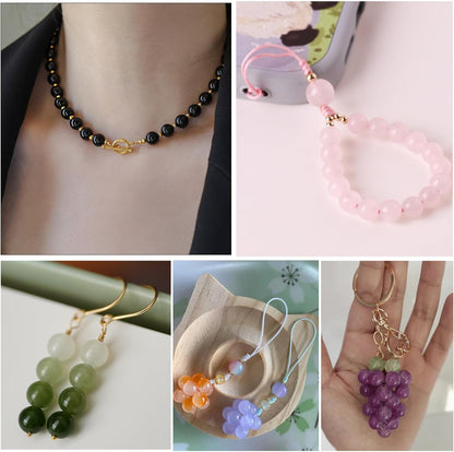 Pop Beads and 8mm Glass Beads for Bracelets