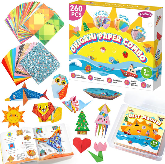700+ Pcs Pop Beads Arts and Crafts for Kids 4-6 and Origami Kit for Kids Ages 8-12 5-8
