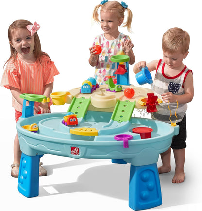 Ball Buddies Adventure Center Water Table for Kids, Indoor and Outdoor Kids Water Sensory Table Pool, Ages 1.5+ Years Old, 23 Piece Water Toy Accessories, Blue
