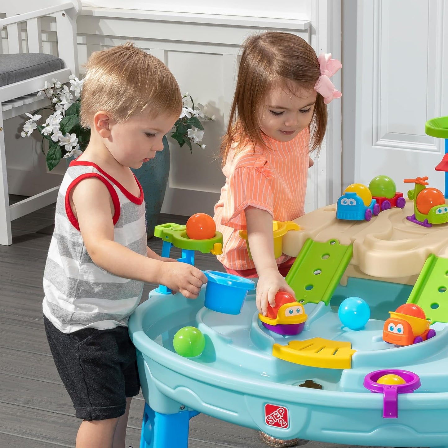 Ball Buddies Adventure Center Water Table for Kids, Indoor and Outdoor Kids Water Sensory Table Pool, Ages 1.5+ Years Old, 23 Piece Water Toy Accessories, Blue