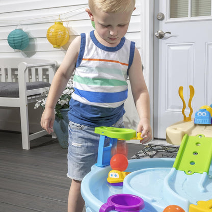 Ball Buddies Adventure Center Water Table for Kids, Indoor and Outdoor Kids Water Sensory Table Pool, Ages 1.5+ Years Old, 23 Piece Water Toy Accessories, Blue