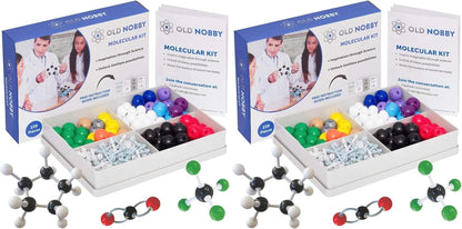 Lessons in Chemistry Model Kit - 239 Pc Molecular Set Organic Chemistry for Students - Complete Molecular Model Kit for STEM, Visualizing Atoms, Bonds and Structures (Pack of 2)