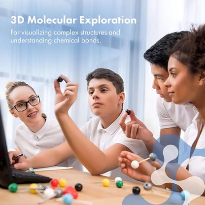 Lessons in Chemistry Model Kit - 239 Pc Molecular Set Organic Chemistry for Students - Complete Molecular Model Kit for STEM, Visualizing Atoms, Bonds and Structures (Pack of 2)