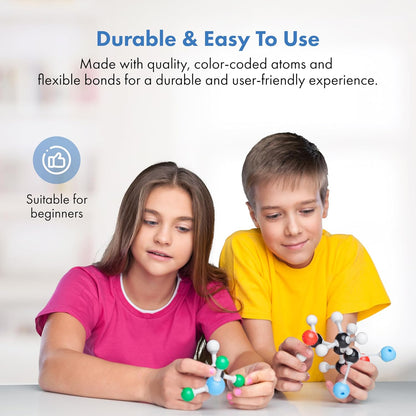 Lessons in Chemistry Model Kit - 239 Pc Molecular Set Organic Chemistry for Students - Complete Molecular Model Kit for STEM, Visualizing Atoms, Bonds and Structures (Pack of 2)