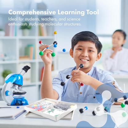 Lessons in Chemistry Model Kit - 239 Pc Molecular Set Organic Chemistry for Students - Complete Molecular Model Kit for STEM, Visualizing Atoms, Bonds and Structures (Pack of 2)