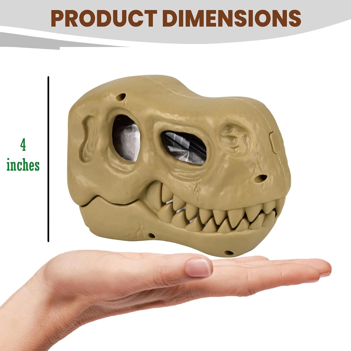 Dino Dig Kit for Kids - Dinosaur Fossil Digging Kit with Mini Tools & T-Rex Skull Case - Unearth Dinosaur Bones!