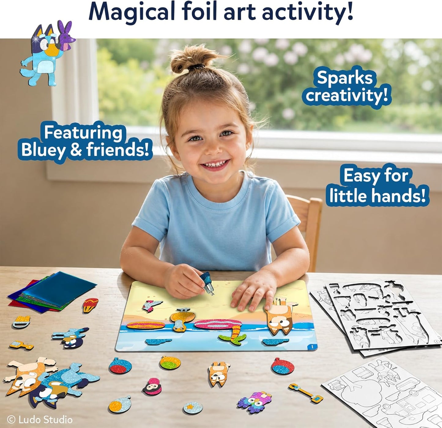 Foil Fun - Animals, No Mess Art for Kids, Travel Toys, Craft Kits, DIY Creative Activity, Screen-Free Entertainment, Gifts for Boys & Girls Ages 4, 5, 6, 7, 8, 9