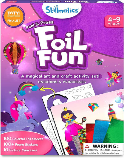 Foil Fun - Animals, No Mess Art for Kids, Travel Toys, Craft Kits, DIY Creative Activity, Screen-Free Entertainment, Gifts for Boys & Girls Ages 4, 5, 6, 7, 8, 9