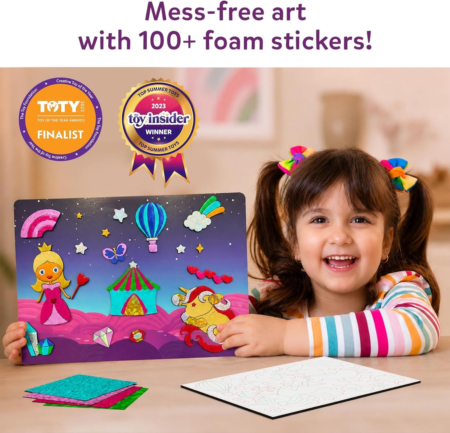 Foil Fun - Animals, No Mess Art for Kids, Travel Toys, Craft Kits, DIY Creative Activity, Screen-Free Entertainment, Gifts for Boys & Girls Ages 4, 5, 6, 7, 8, 9