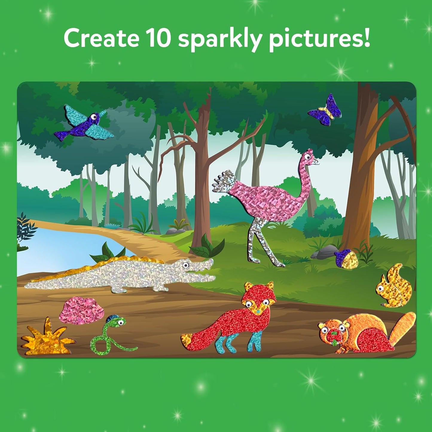 Foil Fun - Animals, No Mess Art for Kids, Travel Toys, Craft Kits, DIY Creative Activity, Screen-Free Entertainment, Gifts for Boys & Girls Ages 4, 5, 6, 7, 8, 9