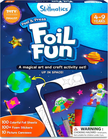 Foil Fun - Animals, No Mess Art for Kids, Travel Toys, Craft Kits, DIY Creative Activity, Screen-Free Entertainment, Gifts for Boys & Girls Ages 4, 5, 6, 7, 8, 9