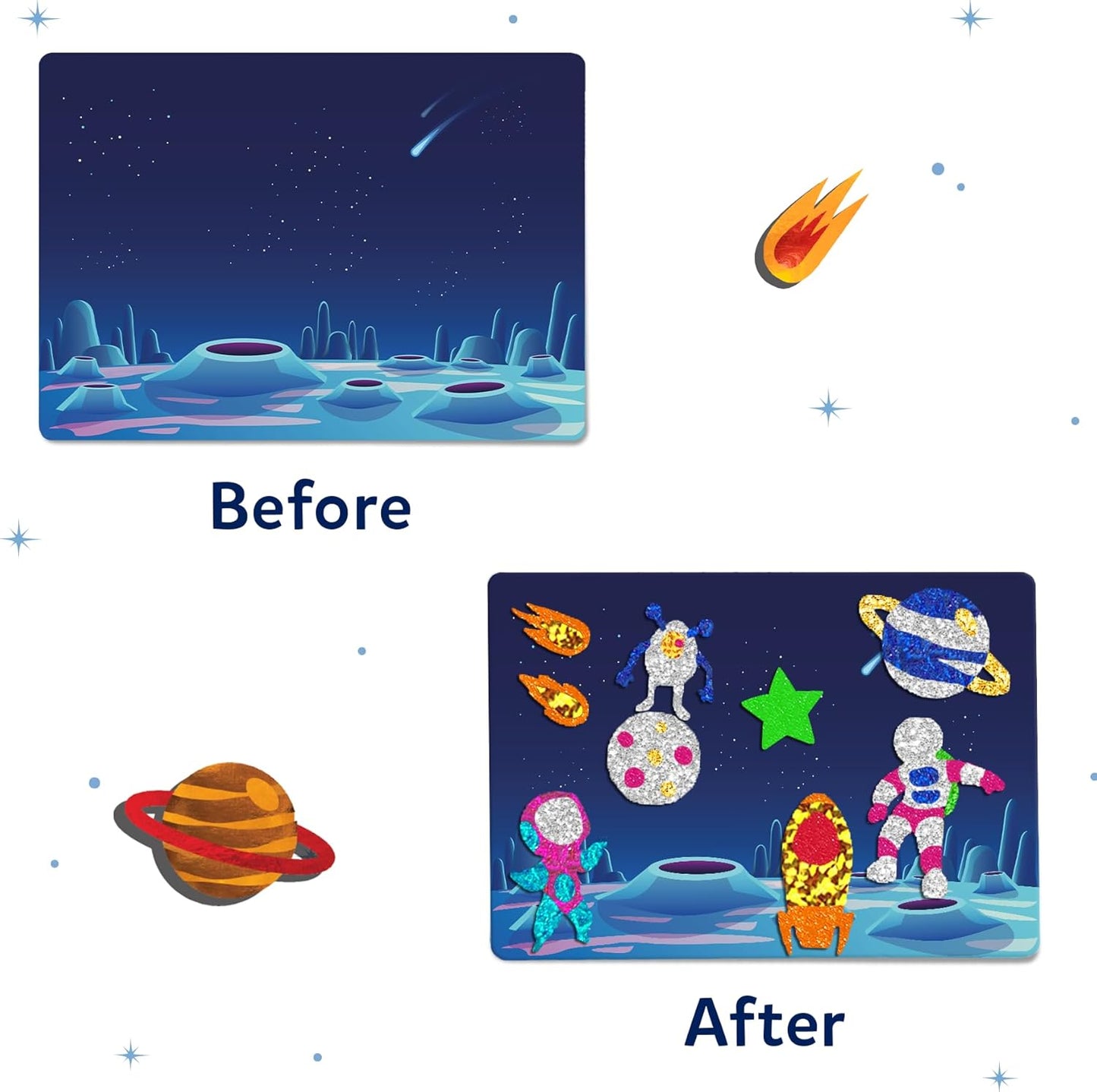 Foil Fun - Animals, No Mess Art for Kids, Travel Toys, Craft Kits, DIY Creative Activity, Screen-Free Entertainment, Gifts for Boys & Girls Ages 4, 5, 6, 7, 8, 9
