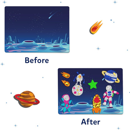 Foil Fun - Animals, No Mess Art for Kids, Travel Toys, Craft Kits, DIY Creative Activity, Screen-Free Entertainment, Gifts for Boys & Girls Ages 4, 5, 6, 7, 8, 9