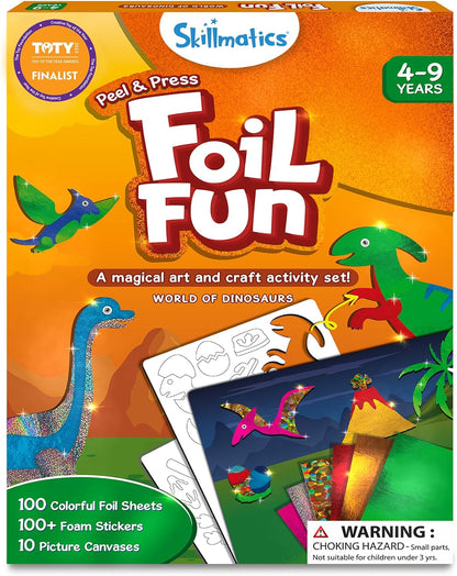 Foil Fun - Animals, No Mess Art for Kids, Travel Toys, Craft Kits, DIY Creative Activity, Screen-Free Entertainment, Gifts for Boys & Girls Ages 4, 5, 6, 7, 8, 9