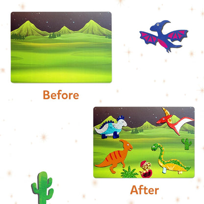 Foil Fun - Animals, No Mess Art for Kids, Travel Toys, Craft Kits, DIY Creative Activity, Screen-Free Entertainment, Gifts for Boys & Girls Ages 4, 5, 6, 7, 8, 9