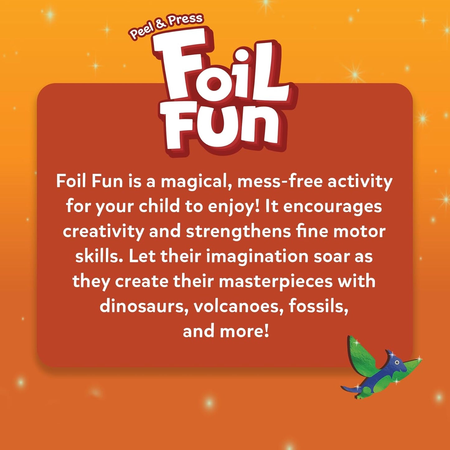 Foil Fun - Animals, No Mess Art for Kids, Travel Toys, Craft Kits, DIY Creative Activity, Screen-Free Entertainment, Gifts for Boys & Girls Ages 4, 5, 6, 7, 8, 9