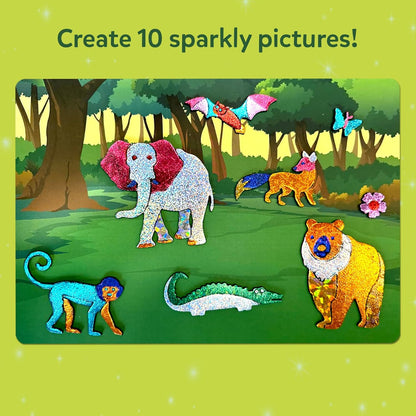 Foil Fun - Animals, No Mess Art for Kids, Travel Toys, Craft Kits, DIY Creative Activity, Screen-Free Entertainment, Gifts for Boys & Girls Ages 4, 5, 6, 7, 8, 9