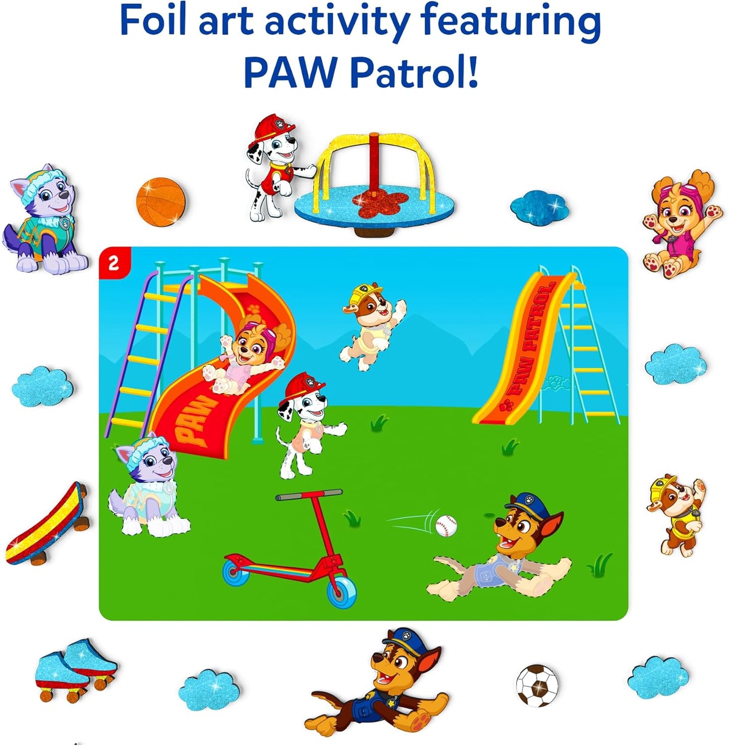 Foil Fun - Animals, No Mess Art for Kids, Travel Toys, Craft Kits, DIY Creative Activity, Screen-Free Entertainment, Gifts for Boys & Girls Ages 4, 5, 6, 7, 8, 9