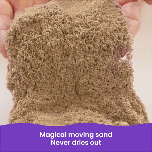 3lbs Beach Play Sand, Moldable Sensory Toys for Kids, Resealable Bag (Packaging May Vary), for Ages 3 and up