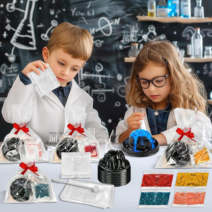24Pcs Volcano Eruption Science Kit Party Favor Experiments Gifts for 4-6 8-12 Age Boys and Girls Valentine's Day Christmas (Valentine, One Size)