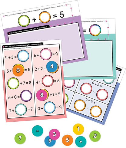 Carson Dellosa 20-Piece Vowels Edu-Clings Set, Language Arts Dry Erase Mats and Silicone Phonics Manipulatives, Grammar and Spelling Games and Practice for Kids