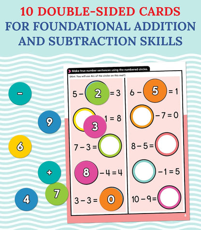 Carson Dellosa 20-Piece Vowels Edu-Clings Set, Language Arts Dry Erase Mats and Silicone Phonics Manipulatives, Grammar and Spelling Games and Practice for Kids