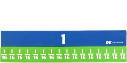 Jumbo Magnetic QuietShape® Foam Fraction Tiles - Set of 67