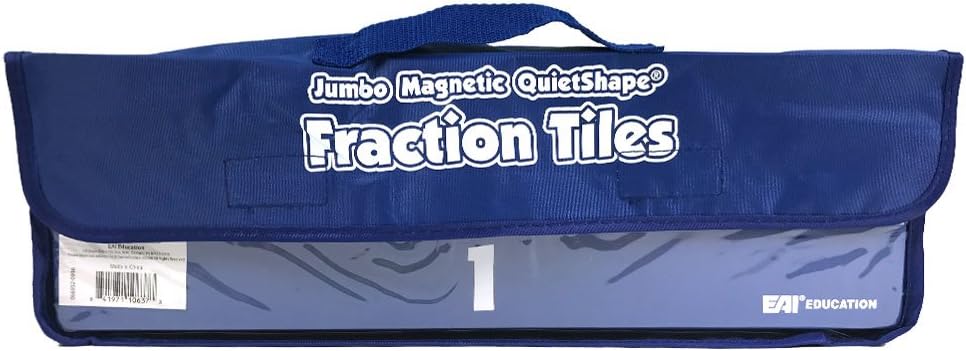 Jumbo Magnetic QuietShape® Foam Fraction Tiles - Set of 67
