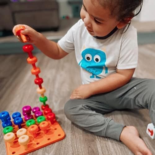 Peg Board Toddler Stacking Toys - Plastic Peg Board Toddler Toys